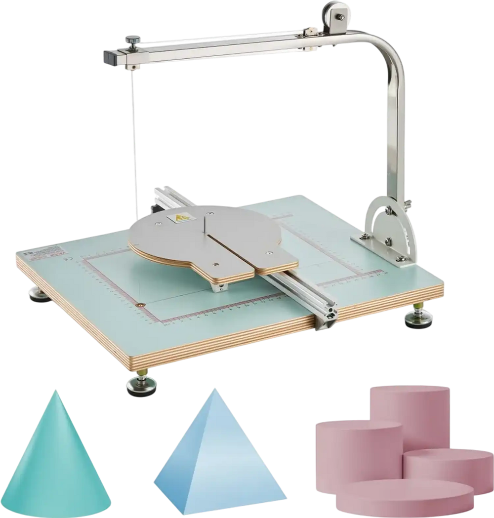 VEVOR Hot Wire Foam Cutter, 58W Electric Styrofoam Cutter with Variable Temperature Control, Portable Tabletop Cutting Tool with 10.24" Max. Cutting Thickness for Foam, KT Board, Low-Density Sponge