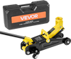 VEVOR Low Profile Floor Jack, 1.5 Ton (3300 lbs) Capacity, Steel Racing Floor Jack with Single Piston Quick Lift Pump, Hydraulic Trolley Car Lift for Sports Cars, Sedans, Lifting Range 5.1-12.2 Inches