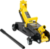 VEVOR Low Profile Floor Jack 2 Ton (4400 lbs), Heavy Duty Iron Hydraulic Racing Floor Jack, Hydraulic Car Jack, Single Piston Quick Lift Pump, 4.9"-13.2" Height Lifting Range (Yellow)
