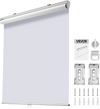 VEVOR Cordless Roller Shades, 34 x 72 in, Pull Down Blackout Blinds for Windows Room Darkening, Thermal Insulated, Easy to Install, Blackout Roller Shades for Bedroom, Bathroom, Home, Office, White