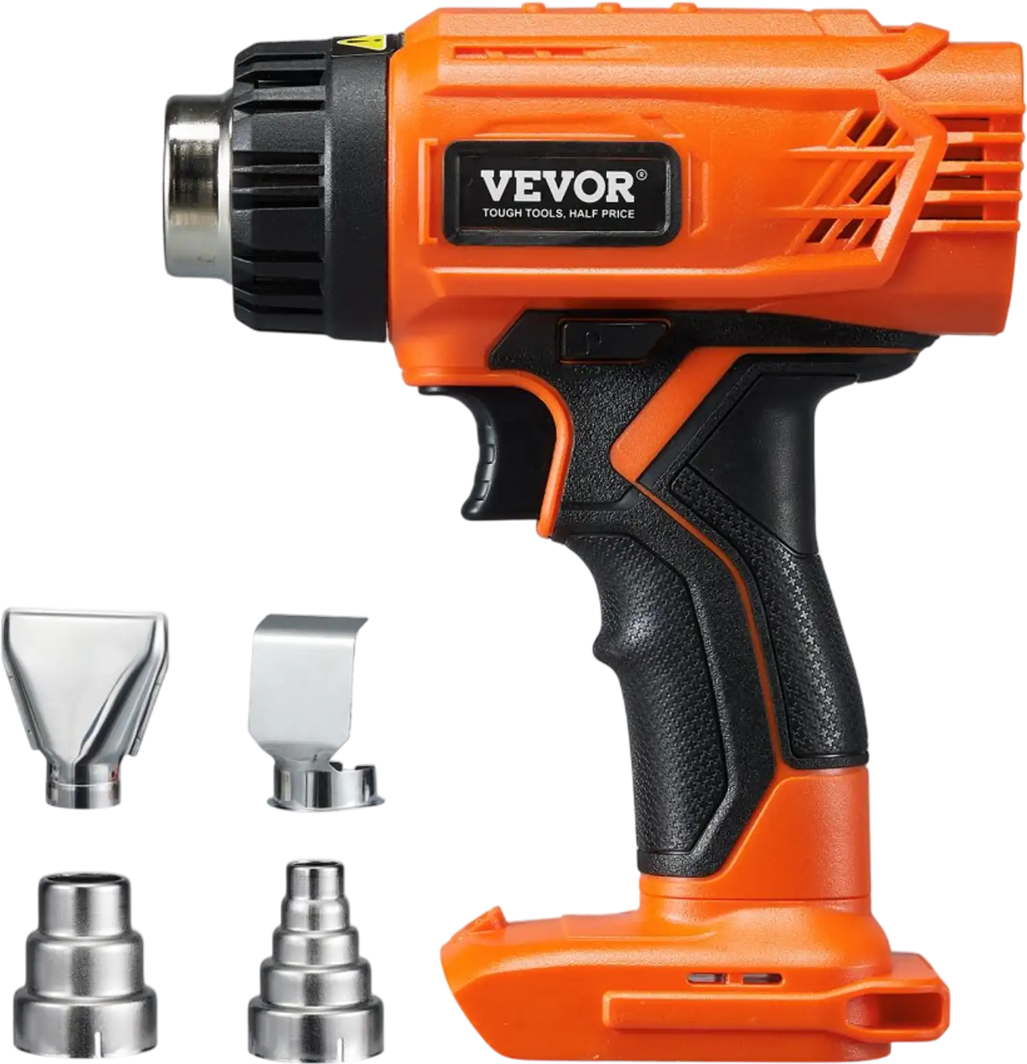 Vevor Heat Gun Cordless LCD Display Hot Air Gun with 4 Nozzles New