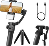 VEVOR Gimbal Stabilizer for Smartphone, 3-Axis Stabilization, Phone Gimbal for Android & iPhone with Magnetic Fill Light, Face Tracking, Gesture Control, Phone Stabilizer for Video Recording Vlogging