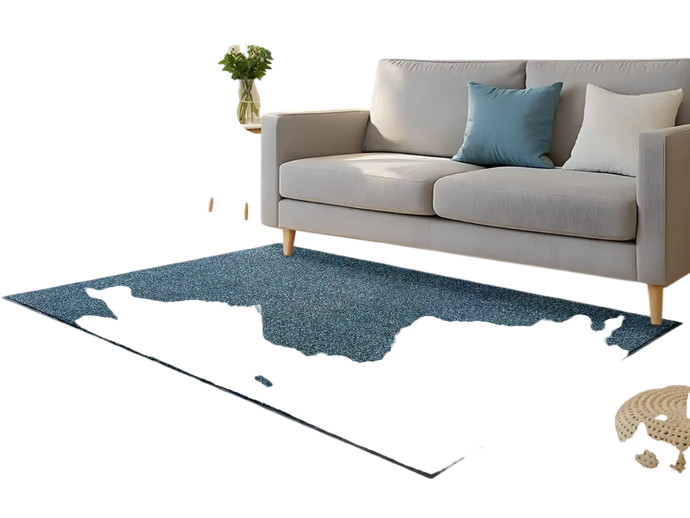 VEVOR Front Door Mat, 6 x 4 ft Commercial Floor Mat for Indoor and Outdoor, Industrial Entrance Carpet with PVC Backing, Heavy Duty Washable Entry Rug for Hallway, Kitchen, Balcony, Garage, Slate Blue