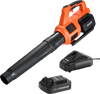 VEVOR Cordless Leaf Blower, 20V Powerful Electric Leaf Blower with 2.0Ah Battery, Fast Charging & Quiet Operation, 2 Speed Control, 450 CFM/110 MPH Lightweight Powered Blowers for Leaves Lawn Care