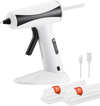 VEVOR Hot Glue Gun, Rechargeable Cordless Glue Gun, Mini Wireless Hot Glue Gun Kit with 2200mAh Battery, 20 Pcs Glue Sticks, Fast Preheating & High Temp, for Crafts, Arts, DIY, Quick Home Repairs