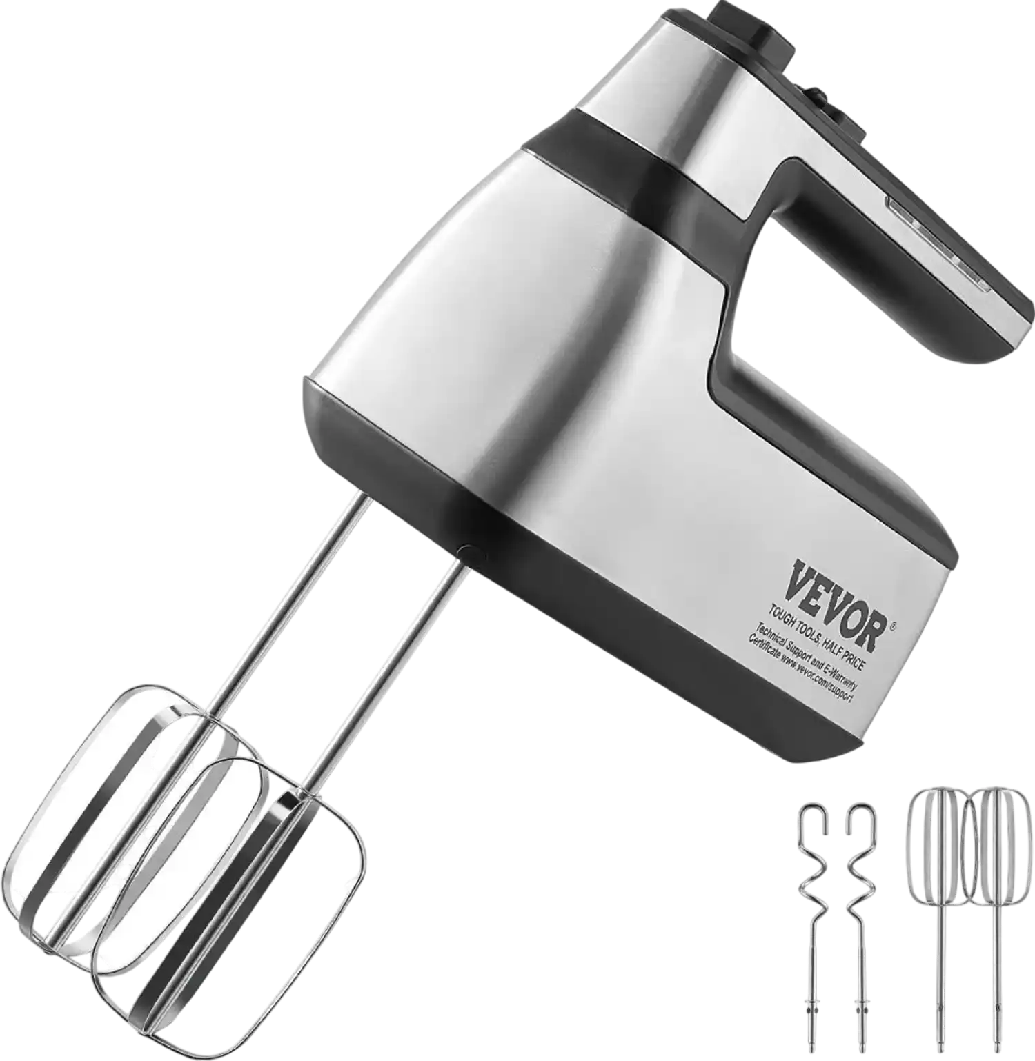 Vevor Hand Mixer Cordless Electric 100W Variable Speed with Turbo Boost New