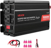 VEVOR 1000W Power Inverter, 12V DC to 120V AC Modified Sine Wave Inverter, Car Charger Converter with USB & Type-C Port, 2 AC Outlets, LED Indicator Light, Ideal for RV, Truck Outdoor Camping