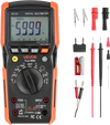 VEVOR Digital Multimeter, 6000-Count TRMS DC/AC Voltmeter Current Tester, Auto-Ranging Multimeter for Current Voltage Resistance Capacitance Temperature Diodes Continuity Low Impedance Measurment