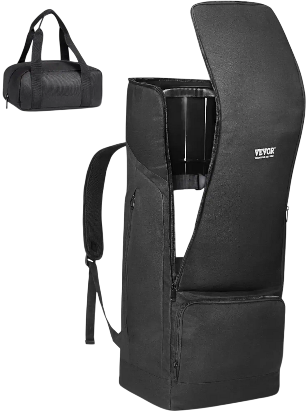 VEVOR Telescope Case, 29.9", Telescope Storage Backpack with Secure Strap, Pockets and Cozy Shoulder Traps, Shock-Absorbent Telescope Carrying Case for Optical Tube & Tripod, Counterweight Pocket