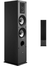 VEVOR Floorstanding Speaker, 3-Way, Floor-Standing Tower Speaker with 0.75 in & 1 in Tweeter, Dual 5.25 in Woofers, 145W Peak, 70Hz–20kHz Frequency Response, MDF Enclosure, for Home Audio, Single