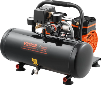 Vevor Air Compressor 2 Gallon 120 PSI Oil-Free Portable Horizontal New