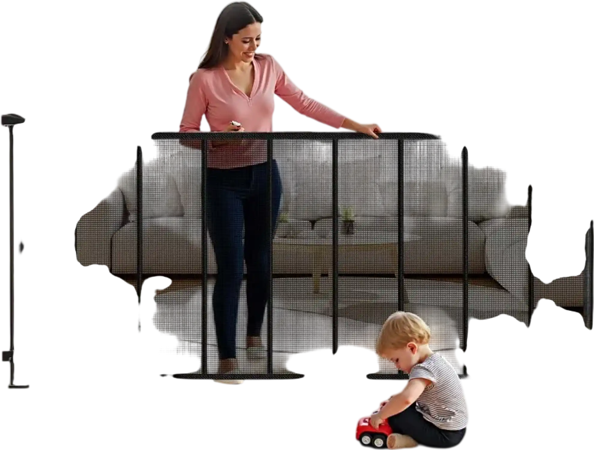 Vevor Retractable Baby Gate Extra-Wide 202.7