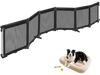 VEVOR Freestanding Dog Gate 29" Tall 6-Panel Foldable Mesh Pet Gate Black, For Stairs Doorways, Breathable and Soft Mesh, Freestanding or Wall Mount, Flexible Shapes, Extra-Wide Design, Easy to Store