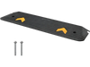 VEVOR Upgraded Rubber Threshold Ramp, 1" Rise Wheelchair Ramp Doorway, Natural Curb Ramp Rated 33069 lbs Load Capacity, Non-Slip Textured Surface Rubber Curb Ramp for Wheelchair and Scooter