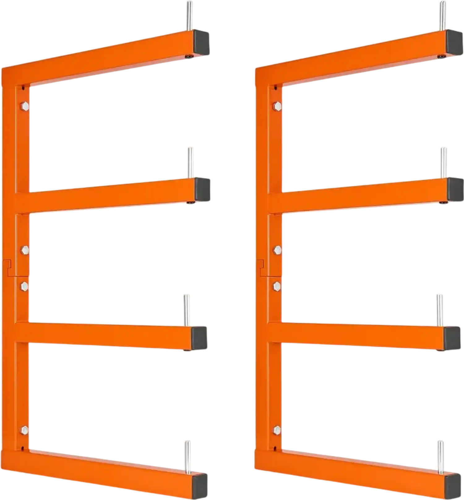 Vevor Lumber Rack 4-Tier 2-Pack Wall-Mounted Storage Organizer New