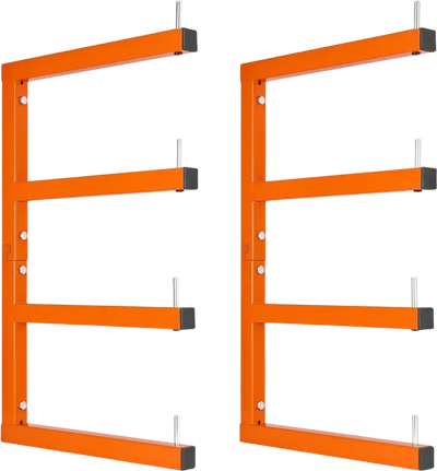Vevor Lumber Rack 4-Tier 2-Pack Wall-Mounted Storage Organizer New