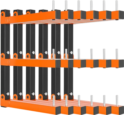 Vevor Lumber Rack 3-Tier 6-Pack Foldable Wall-Mounted Storage New