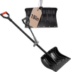 VEVOR Snow Shovel for Driveway 18" Plastic Shovel Assist Handle & D-Grip, for Home Garden Camping Outdoor Use, Steel Strip, Large Capacity Lightweight Snow Removal Tool with Extended Steel Handle