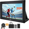 VEVOR 20FT Inflatable Projector Screen, Inflatable Movie Screen Outdoor with 250W Air Blower Projector Screen Oxford Fabric Material Blow Up Screen for Outdoor Backyard, Home Theater, Theme Party