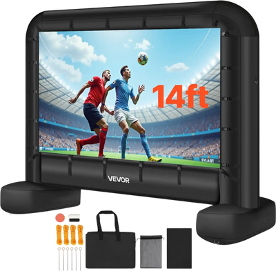 Vevor Inflatable Projector Screen 14' 16:9 Outdoor Movie Screen with Portable Bag New