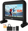 VEVOR 15FT Inflatable Movie Screen, Inflatable Projector Screen with Portable Storage Bag, 16:9 Easy Set Up Movie Projection for Outdoor Backyard, Home Theater, Theme Party