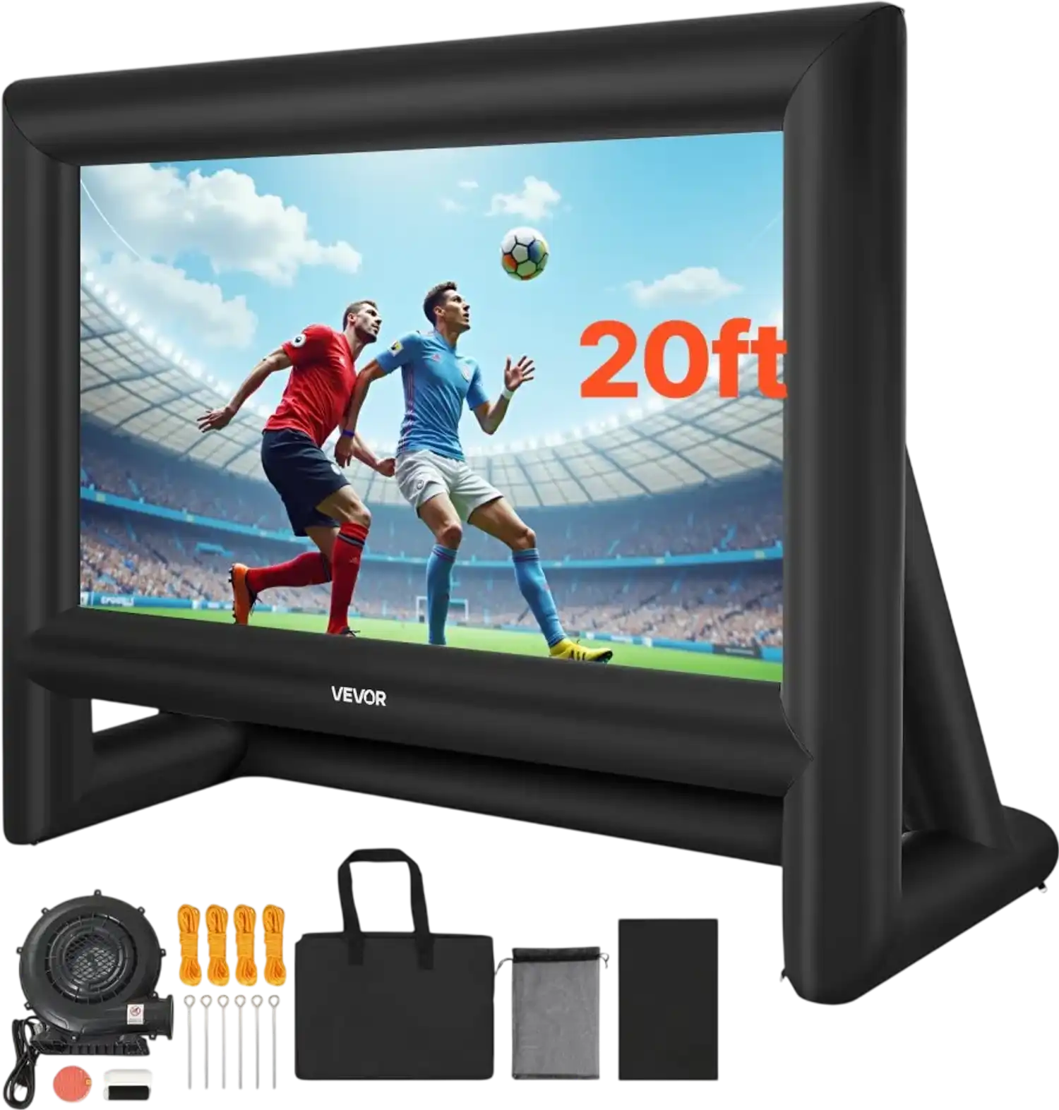 Vevor Inflatable Movie Screen 20' 16:9 Outdoor Projection Screen with Portable Bag New