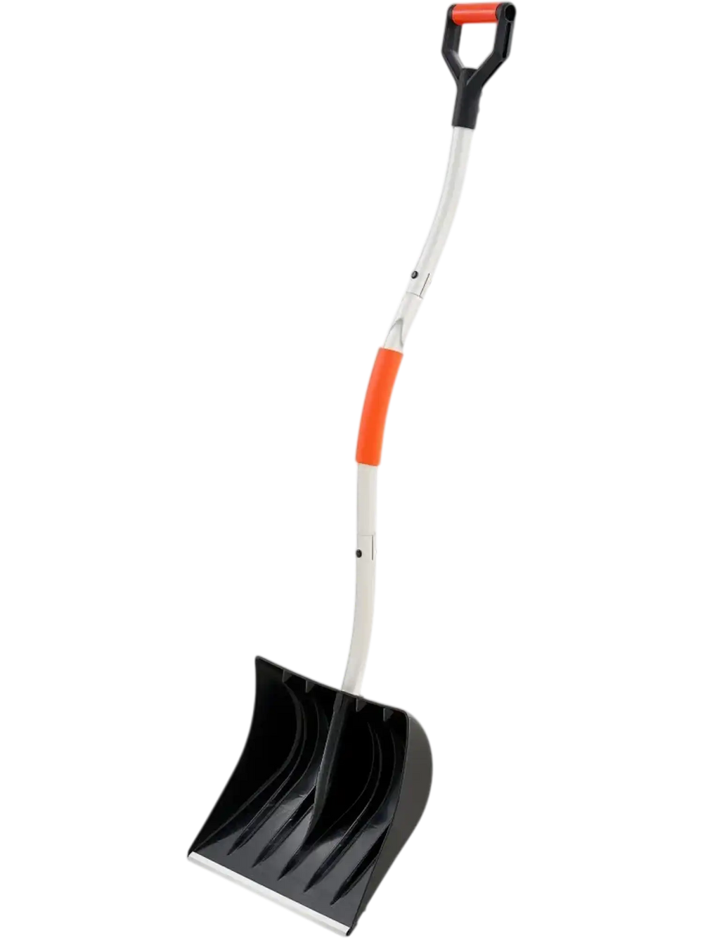 VEVOR Snow Shovel for Driveway 17" Wide Plastic Shovel with D-Grip Handle, for Home Garden Camping Outdoor, Aluminum Strip, Large Capacity Lightweight Ergonomic Snow Removal Tool, Extended Handle