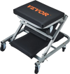 VEVOR Z-Creeper Seat, 2 in 1 Rolling Folding Car Creeper/Stool, 300 lbs Capacity Mechanic Creeper, Low Profile Creeper with 6 pcs Wheels for Garage, Shop, Auto Repair, Lay Down or Sit, Black
