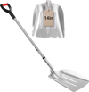 VEVOR Snow Shovel for Driveway 14" Wide Aluminum Shovel with D-Grip Handle, for Home Garden Camping Outdoor, One-Piece Aluminum Head, Large Capacity Lightweight Snow Removal Tool with Extended Handle