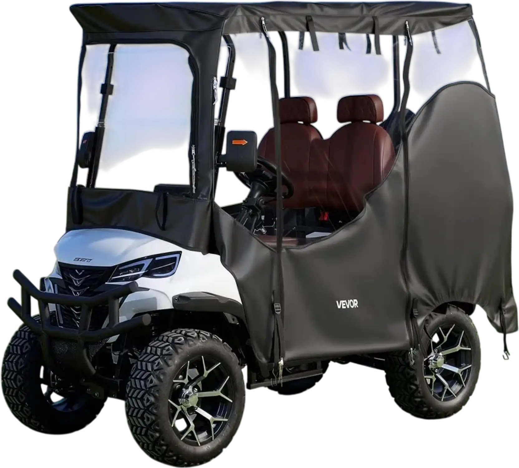 Vevor Golf Cart Cover Visible Full Enclosure 2+2 Passenger 72