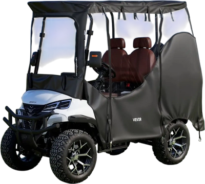 Vevor Golf Cart Cover Visible Full Enclosure 2+2 Passenger 72