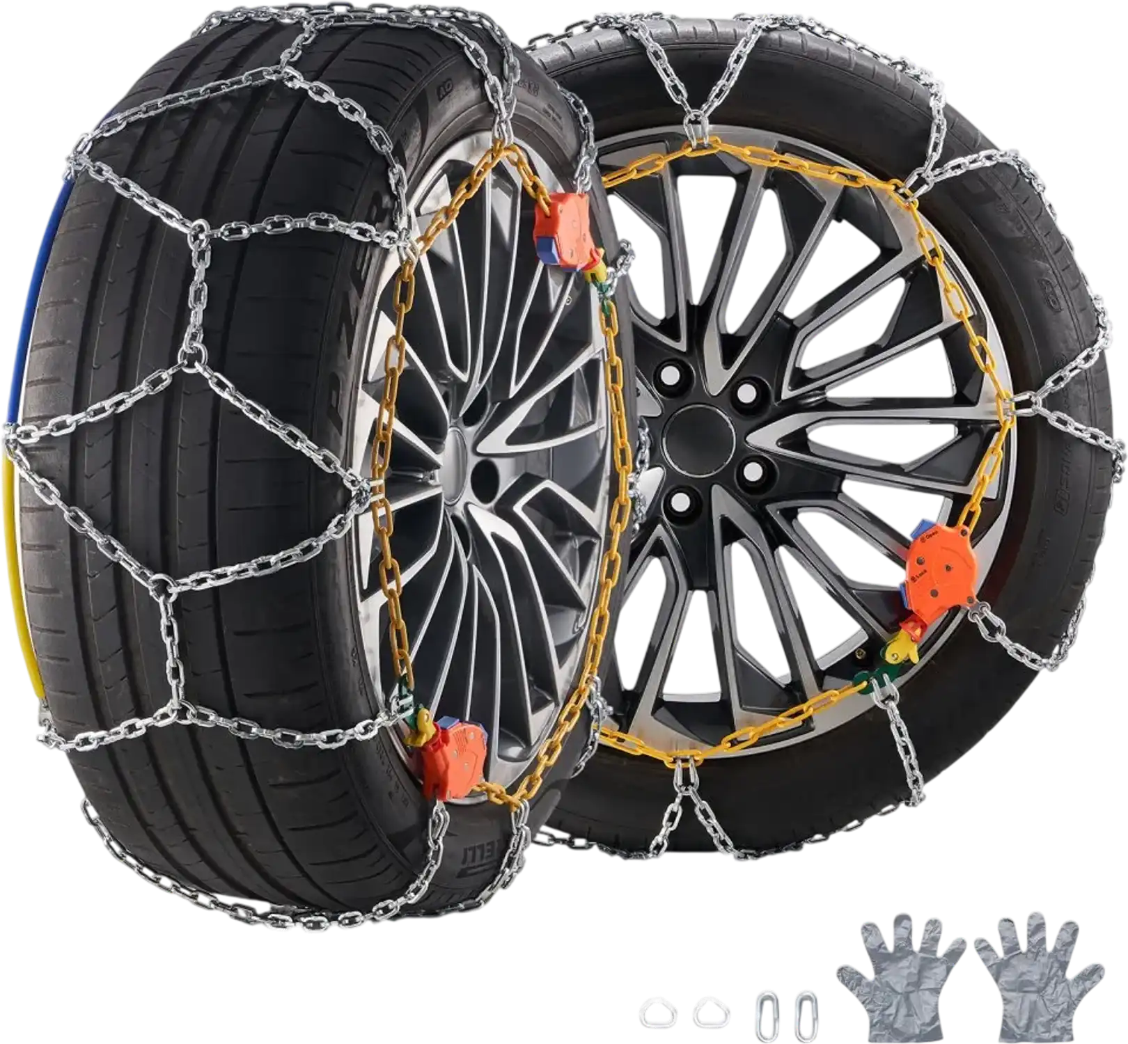 Vevor Tire Chains Auto Tightening Diamond Mesh Snow Chains New