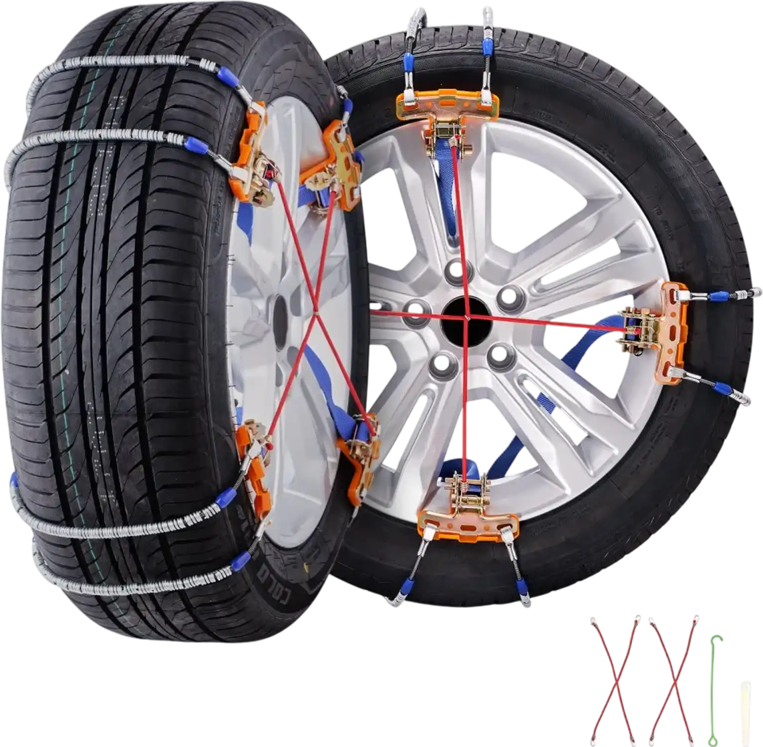 Vevor Snow Chains 8 Piece Tire Traction Chains for 9.2-11.2