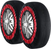 VEVOR Thickened Snow Socks for Tires, Polyester Fiber Tire Socks with Elastic Straps, Snow Traction Tire Cover for Car, SUV, Pickup and Truck (Pack of 2)-Extra Large