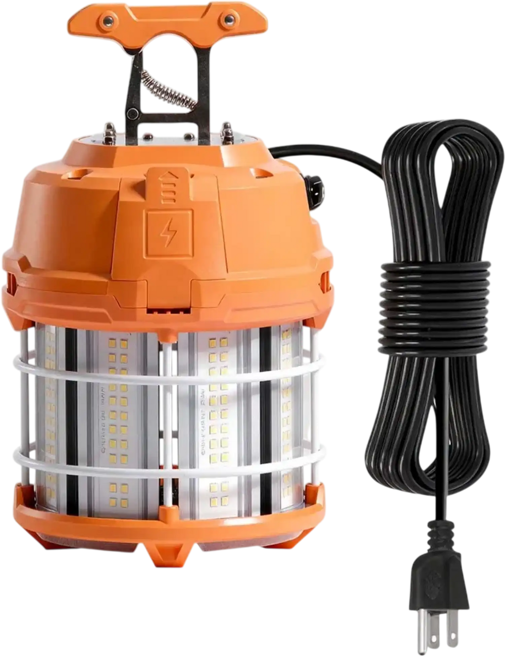 VEVOR LED Temporary Work Light, 60W, 8200 lm, 5000K Durable & Water-Resistant, Linkable up to 12 Units, Ceiling or Stand Job Site Illumination for Construction Sites, Workshops, Indoor & Outdoor Use