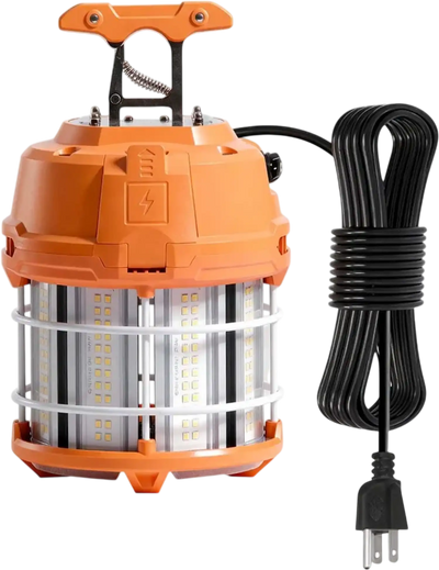 Vevor Temporary Work Light 60W 8200 lm 5000K Water-Resistant Linkable Job Site Illumination New