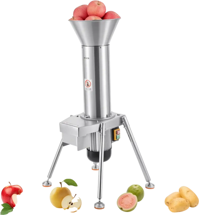 Vevor Fruit Crusher Electric Apple Crusher 1100W Stainless Steel Freestanding New