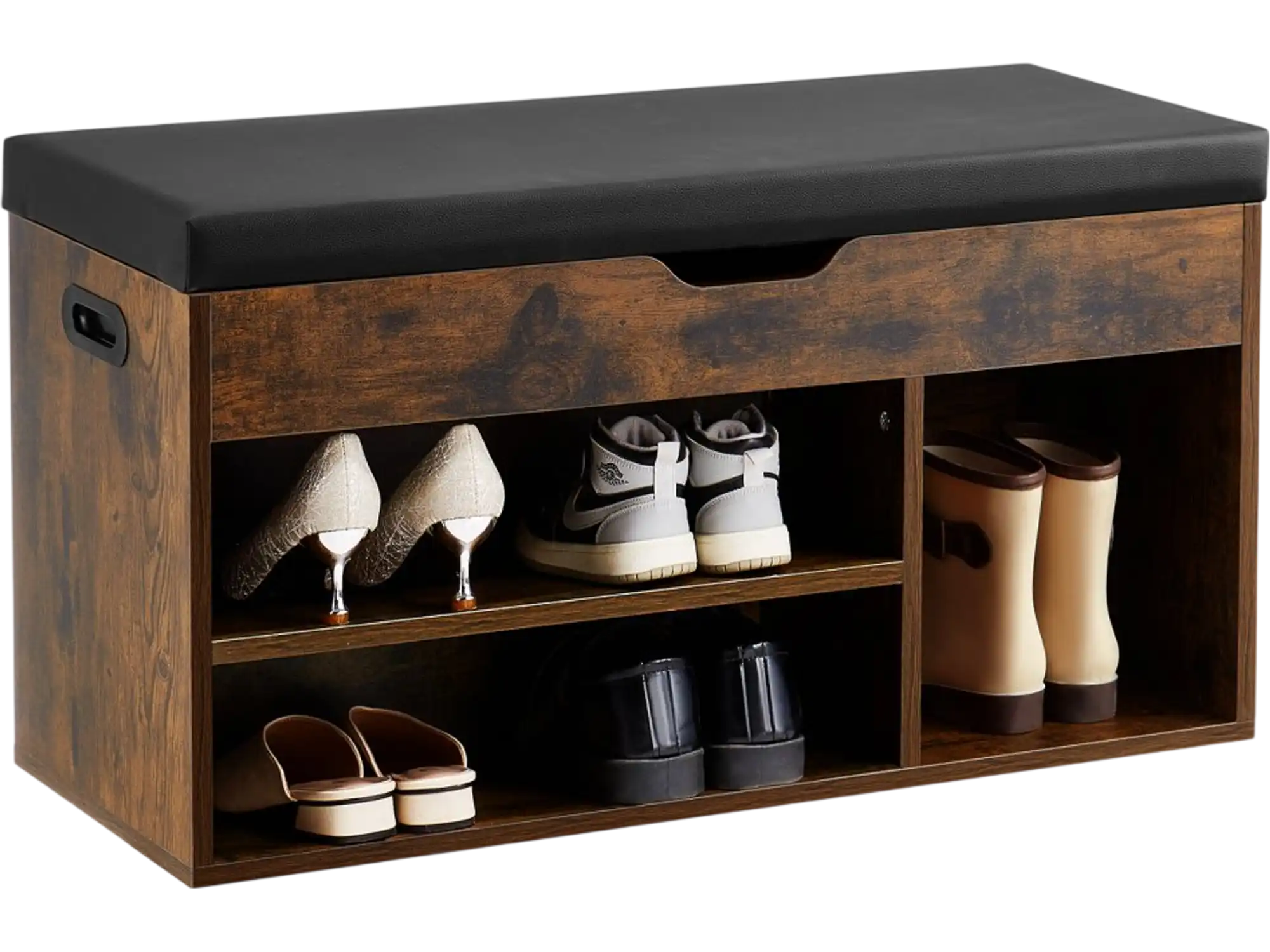 Vevor Shoe Bench Entryway Storage Bench with Cushion 31.7