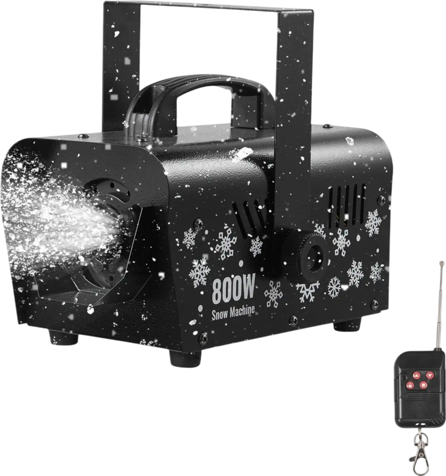 Vevor Snow Machine 800W Portable Remote Control Handheld Hanging Snow Maker New