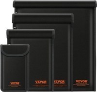 VEVOR Faraday Bags, 4 Pack Faraday Pouch Set for Laptop (16.9x15