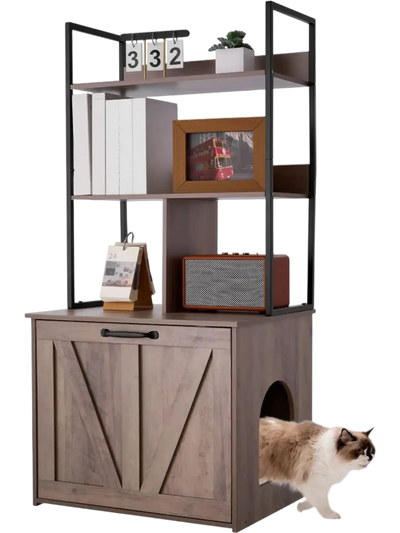 Vevor Cat Litter Box Enclosure Hidden Cabinet Side Table 23.6