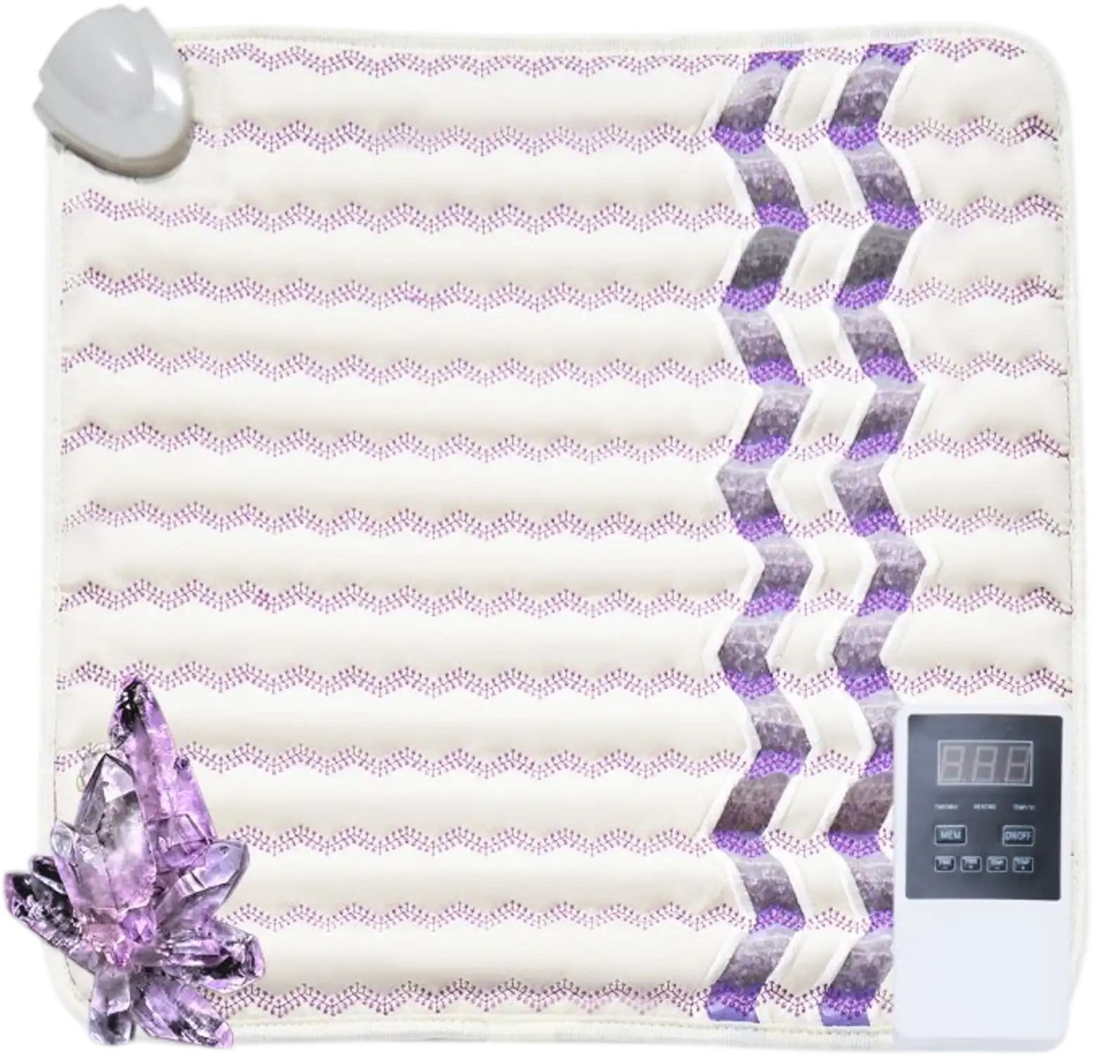 Vevor Heating Pad Far Infrared Amethyst Gemstone Therapy Mat 18