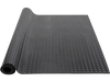 VEVOR Diamond-Plate Rubber Flooring Roll, 3 mm x 4 ft x 15 ft Garage Floor Mat, SBR Rubber Garage Flooring Roll, Easy to Clean, Diamond Plate Rubber Mat for Under Cars, Garage Industry Gym, Black