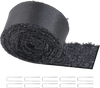 VEVOR Rubber Mulch for Landscaping, Recycled Rubber Mulch Mat 120 x 4.5 in, Permanent Rubber Pathway, Natural-Looking Black Mulch Garden Edging Border for Plants, Vegetables & Flower Garden Barrier