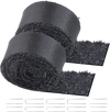 VEVOR Rubber Mulch for Landscaping, 2 Rolls Recycled Rubber Mulch Mat 120 x 4.5 in, Permanent Rubber Pathway, Natural-Looking Black Mulch Garden Edging for Plants, Vegetables & Flower Garden Barrier