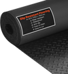 VEVOR Garage Floor Roll, 4 x 25 ft Garage Flooring Mat, 3 mm Thickened Rubber Diamond Plate Floor Protector Mat, Non-Slip, Wear-resist, Waterproof, Easy to Clean for Warehouse, Gyms,Trailer, Black
