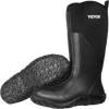 VEVOR Men's Rubber Boots, Protective Footwear, Waterproof Anti Slip Hunting Boots, Gardening Insulated Mud Boots, Protective Footwear, Lightweight & Durable, for Manufacturing, Farming, Size 12 US