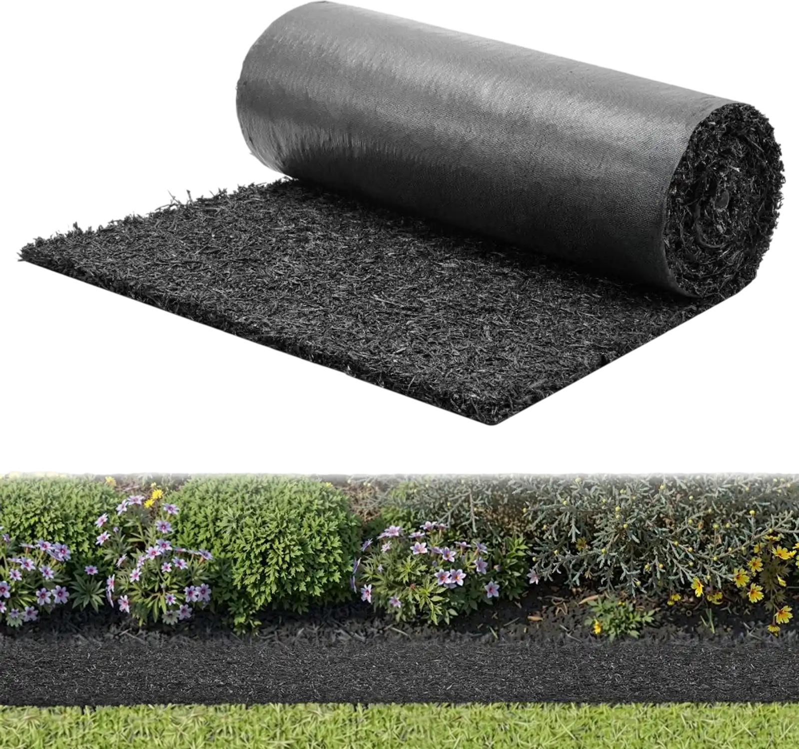 Vevor Rubber Mulch Mat Roll 96 x 24