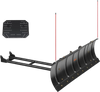 VEVOR Snow Plow Kit 43 in/60 in Width Adjustable Universal Plow Attachment, for Most ATVs and UTVs, Height & Left-Right Adjustable, 3 Mount Options, Steel ATV Scrape Blade, Efficient Snows Clearing