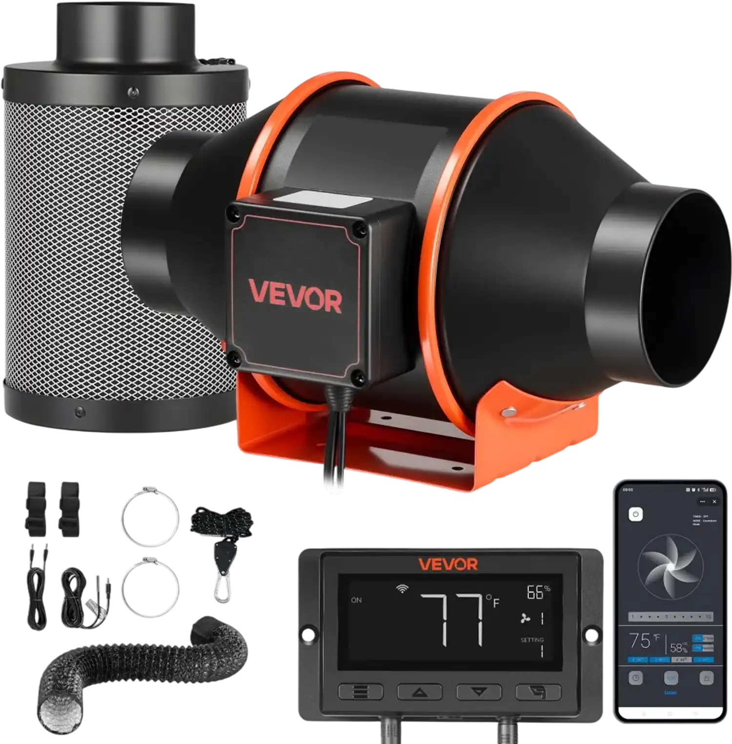 Vevor Inline Duct Fan Kit 4